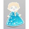 Nažehľovacia záplata - princezná Elsa - rozmer 10 cm x 5,5 cm