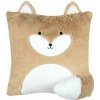 Detský dekoratívny vankúš REMI 40x40, vzor líška, ako plyšová hračka