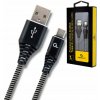 Gembird CC-USB2B-AMCM-1M-BW type-C USB charging and data, 1m, černý/bílý
