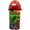 Epee Merch Marvel Avengers sklenená fľaša so silikónovým návlekom 585 ml