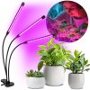 Kobi | LED Stmievateľná lampa s klipom na pestovanie rastlín VITARO 3xLED/10W/230V čierna | KB0435