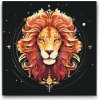 Vymalujsisam.sk Maľovanie podľa čísiel - Lev/Leo Veľkosť: 50x50cm, Rám: Na plastovej doske