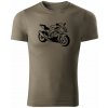 T-ričko BMW S1000RR pánske tričko Farba trička: Army, Veľkosť: S