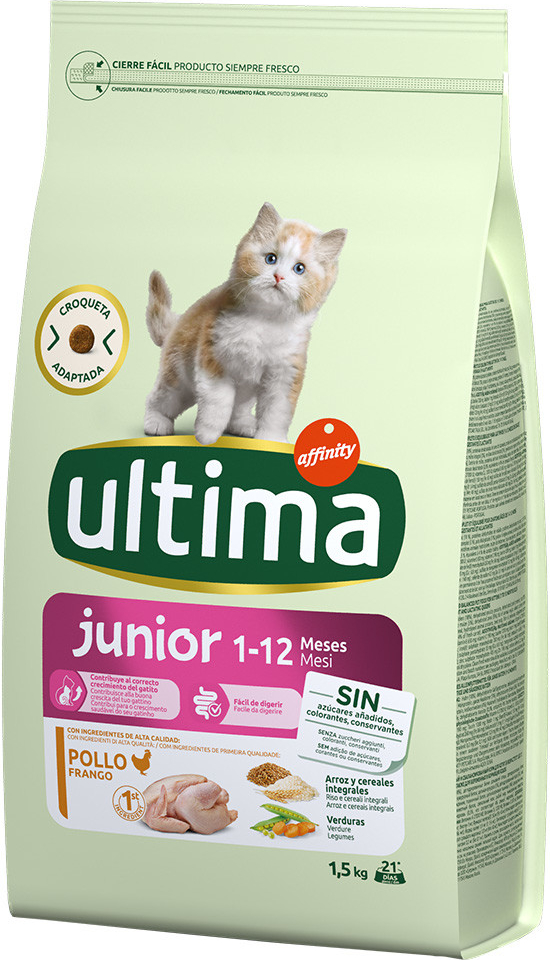 Ultima Cat Junior Chicken 3 x 1,5 kg