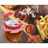 LUTENICA Natura chili - príloha / pomazánka z pečenej papriky, paradajok, zmesi zeleniny a korenín - 550 g