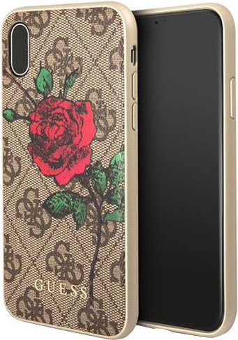 Guess 4G Flower Desire iPhone X hnedé