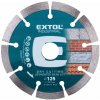 Extol Industrial Kotúč rezný diamantový Grab Cut, 125x22,2mm, suché rezanie 8703032