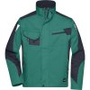 James & Nicholson Bunda JN 821 Strong COT02082183014-dark green/ 4XL Zelená tmavá/černá