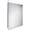 Nimco Zrkadlá - Zrkadlo s LED s osvetlením, 60x80 cm, hliník ZP 23002