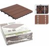 PROGARDEN PROGARDEN Dlaždice terasové súprava 6 ks polywood KO-X64000010 (KO-X64000010)