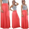 Fashionweek dlhá letni sukňa z vzdušného materialu MF266 koralový