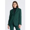 SAKO GANT REG JERSEY BLAZER TARTAN GREEN