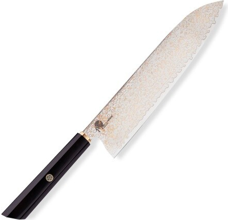 DELLINGER kuchyňský nůž Chef/Gyuto 200 mm Resin Black Gold Damascus