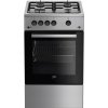 Plynový sporák Beko FSG 52020 FX 50 cm nerezový úložný priestor gombíky