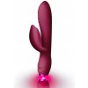 Rocks-Off EveryGirl Burgundy, silikónový vibrátor na bod G a klitoris 18,2 x 2,6–3,6 cm