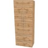Mereo, Mereo Bino, kúpeľňová skrinka vysoká 163 cm, dvojitá, Multidecor, Dub Wotan, MER-CN699DWOT