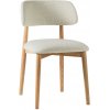 Micadoni Jedálenská stolička Efiie – off-white/prírodný dub