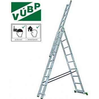 Proteco rebrík trojdielny univerzálny 3x7 10.66-3-07-KR od 112,52 € -  Heureka.sk
