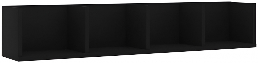 Linder Exclusiv Nástenná polica 79x15x16 cm Čierna