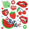 Nažehlovacie nášivky Bite Me – dekoratívne samolepky na oblečenie