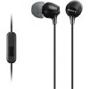 SONY MDR-EX15AP / Slúchadlá do uší s mikrofónom / Čierna (MDREX15APB.CE7)