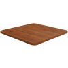 Štvorcová stolová doska tmavohnedá 40x40x1,5 cm lakovaný dub-ForU-343014