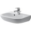 Duravit D-Code - Umývadielko, 45x34 cm, s prepadom, s otvorom na batériu, biela 07054500002