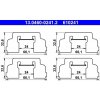 Súprava príslušenstva, obloženie kotúčovej brzdy ATE 13.0460-0241.2