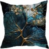 HomeView Obliečka na vankúš Golden Roots – tmavomodro-zlatý dizajn stromu života Veľkosť: 40x40 polyester