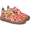 AMEKO BAREFOOT PIKO HEARTS DIEVČENSKÉ ŠKOLSKÉ PAPUČE RUŽOVÉ SO SRDIEČKAMI R 21