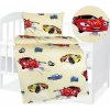 Bellatex bavlna obliečky do postieľky Agáta Závodné autá žltá 90 x 135 cm 45 x 60 cm