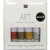 Ri sada akrylových farieb metallic 4x12 ml