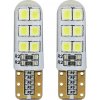 AMiO LED žiarovky STANDARD T10 W5W 12xSMD 2835 12V Silca