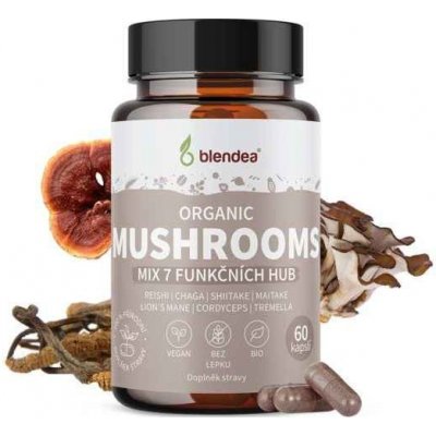 BLENDEA Mushrooms Organic BIO 60 kapsúl