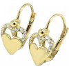 zlaté náušnice detské Glare 213