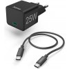Hama set: rýchla USB nabíjačka USB-C PD/QC 25 W + kábel USB C-C 1,5 m 201623