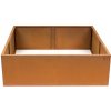 Vyvýšený záhon G21 102 x 32 x 102 cm, Corten