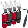 AudioQuest SureGrip 300 - BFA/Multi Spade 4 Set - Silver