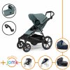 Set 7v1 Thule Urban Glide 4-wheel Mid blue 2024 + madlo + vanička Mid blue + JOMK príslušenstvo