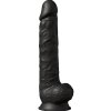 Silexd - model 1 realistic penis premium silexpan silicone black 38 cm