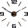 Nástenný hodinový strojček ModernClock čierny 60 cm