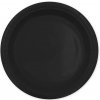 Party Čierne papierové taniere 18 cm – 6 kusov