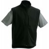 James & Nicholson | JN 136, Pánska 3-vrstvová softshell vesta, čierna, XL