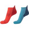 Runto 2 páry športových ponožiek s antibakteriálnou úpravou RUN SOCKS W 2P oranžová modrá