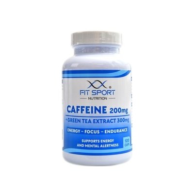 FitSport Nutrition Caffeine 200 + Green Tea Extract 300 120 kapsúl