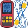 DIGITÁLNY TEPLOMER DVOJITÝ MERACÍ PRÍSTROJ GM1312 + DVE TERMOCLÁNKY TYPU K