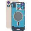 Apple iPhone 16 Pro Max - Sklo Zadného Housingu + Sklíčko Kamery + Kovový Pliešok + Magsafe Magnet (Desert Titanium), Desert Titanium
