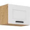 Tempo Kondela Horná skrinka, biela/dub artisan, LULA 50 GU-36 1F