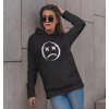 Bullshirt.sk Dámska mikina - Sad Face Čierna L