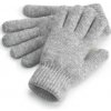 Beechfield Pletené rukavice B387 grey marl